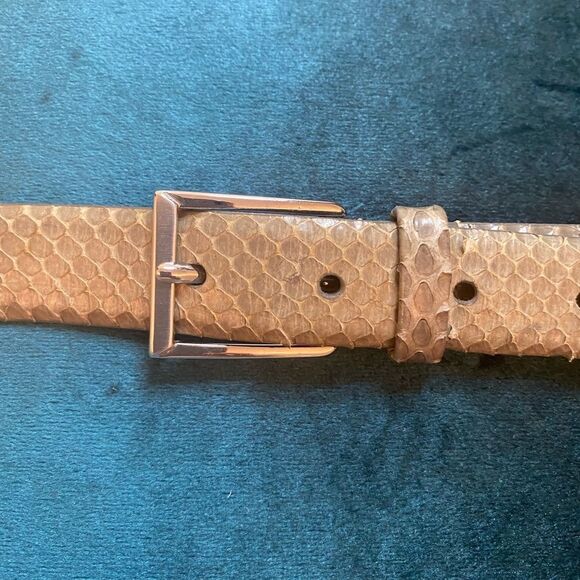 Austin Grey genuine snake skin belt, L 42 inch main image 9